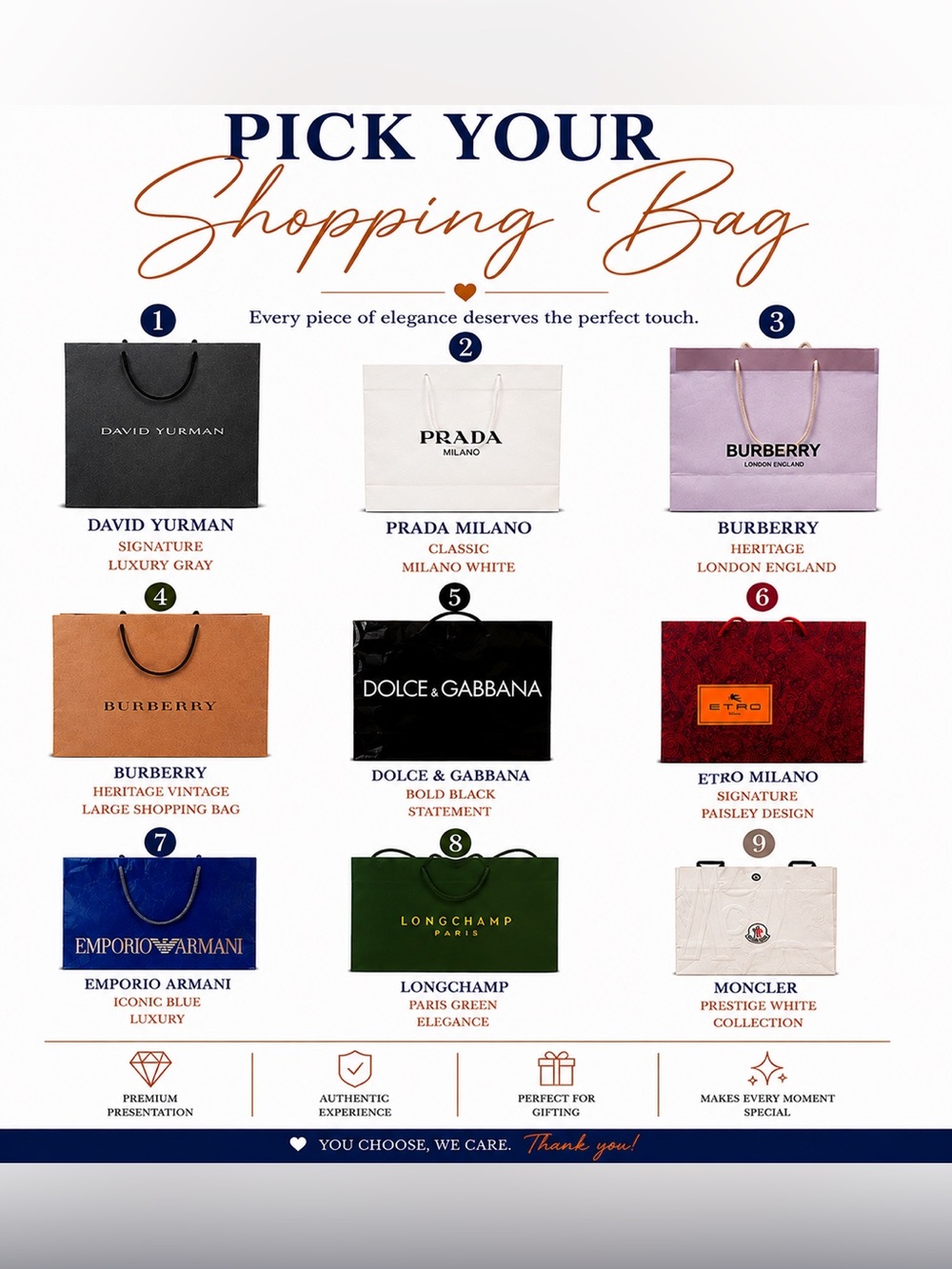 Pick your Shopping Bag !